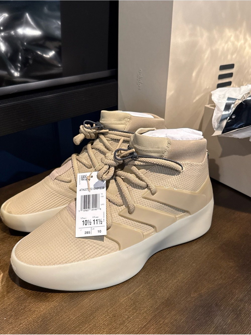 Fear of God Men's Tan High-Top Sneakers Athletics I Basketball IE6180
